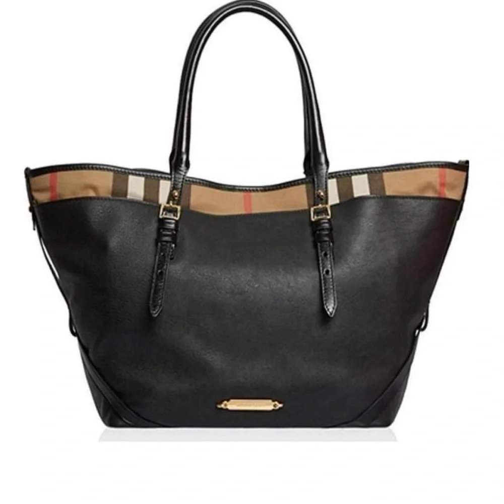 Burberry Black Leather Salisbury Tote Bag - Picture 1 of 12